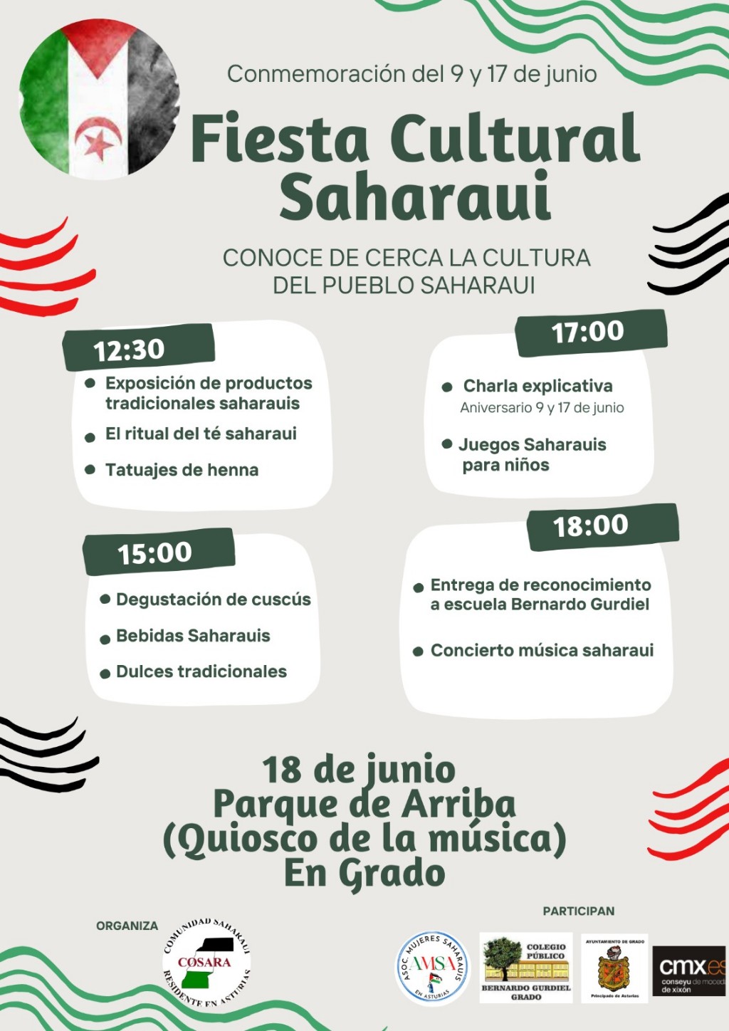 fiesta saharaui en grao